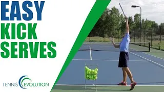 TENNIS SERVE | How To Hit A Kick Serve Easily