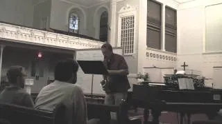 Bourrée from Bach's Suite No. 3 on Alto Sax