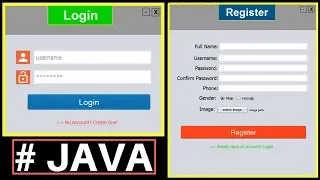 Java Project Tutorial - Make Login and Register Form Step by Step Using NetBeans And MySQL Database