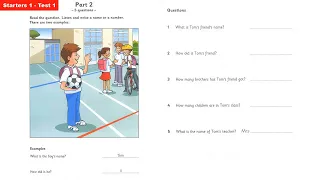 Starters 1 Test 1   Authentic Examination Papers   Listening Test 1   Cambridge English online video