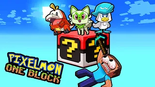 Pixelmon LUCKY ONE BLOCK Challenge! (Minecraft)