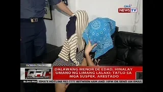 Dalawang menor de edad, hinalay umano ng lumang lalaki, tatlo sa mga suspek, arestado