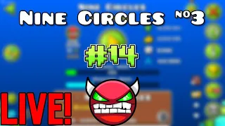 Trying To Beat Nine Circles As My 1ST Hard Demon! | Geometry Dash 2.2