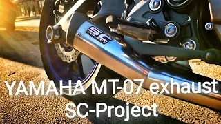 Yamaha MT-07 exhaust SC-Project