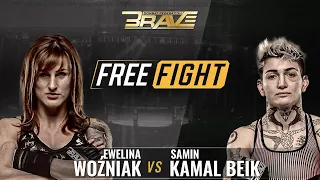 FREE MMA Fight | Ewelina Woźniak vs Samin Kamal Beik | BRAVE CF 54