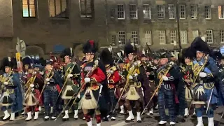 ‘Scotland the Brave’, ‘The Black Bear’ Massed Pipes and drums - March out 20.8.2022