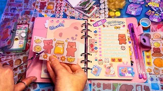 ASMR Journal with Me (Whispering, Stickers, Writing etc)