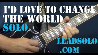 I'd Love To Change The World - Lead Guitar Solo Closeup - Alvin Lee