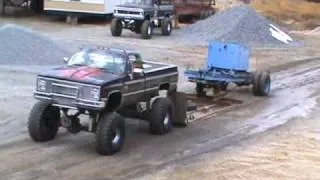 Chevy on 2.5 TON Rockwells down hill truck pullin.wmv