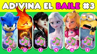 ¿Puedes Adivinar Quién Baila Mejor 🍄❄️🔥 Elemental, Merlina, Princesa Peach, M3gan, Sonic, Skibidi