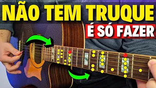 COMO SOLAR com a Escala Menor - FORMA SIMPLES para qualquer música - Aula de violão