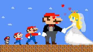 Evolution Of Mario : If Mario love Peach | Game Animation