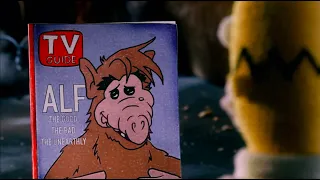 Alf in a new episode of The Simpsons