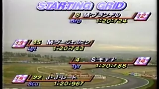 F1 1991 Round14 Starting Grid