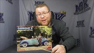 MBK unboxing #255 - 1:35 Cabriolet B German Car Type 170V (Miniart 38018)