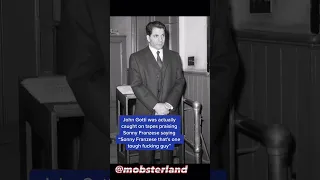 John Gotti was caught on tape praising Sonny Franzese 🎥🪓 #mafia #mobsters #short #shorts