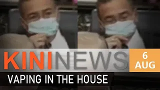 #KiniNews: Hishammuddin vapes in Dewan Rakyat, apologises