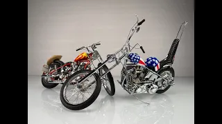 Harley Davidson "Easy Rider" Choppers Billy Bike & Captain America 1:10 Scale Diecast Motorcycles