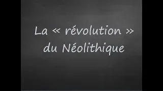 6ème - La révolution du Néolithique