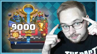 😎 END OF CLASH ROYALE! 9000 TROPHIES! NO 15 CARDS, NO EVOLUTION