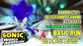 SONIC UNLEASHED：EMPIRE CITY - SKYSCRAPER SCAMPER ACT1(DAY) BASIC RUN 60fps PLAY