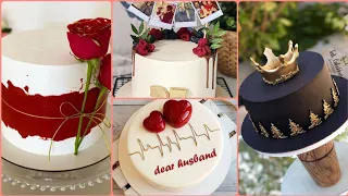 Birthday cake for husband #modern birthday cake for husband #beautiful cake for husband birthday