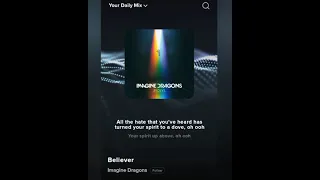 🎧Believer🎵//English//song//by Imagine Dragons//from Resso