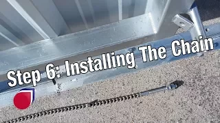 Installing a slide gate operator Step 6: Installing the chain | SC0044