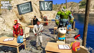 FRANKLIN Ask Question & Answers In His Tution With Shinchan In GTA V