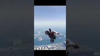 GTA 5 Amazing Bike Gliding Stunt!