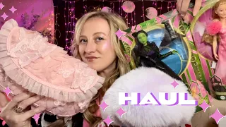 ASMR Wicked Haul 🩷💚 Dolls, Clothing, Books & more! and a Life Upate About My Hometown!