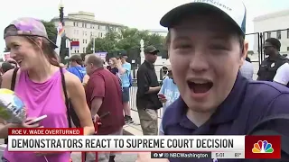 Demonstrators Make Voices Heard After SCOTUS Decision | NBC4 Washington