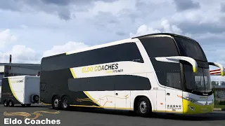Eldo Coaches B530 with a trailer