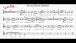 Hevenu Shalom Aleichem - Giornata della memoria - Flauto - Note - Spartito - Karaoke - Instrumental