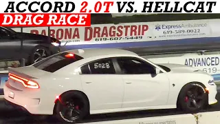 2020 Honda Accord Sport 2.0T vs. 2018 Dodge Charger SRT Hellcat