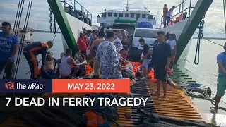 At least 7 dead after blaze on Philippine passenger ferry