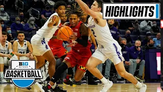 Maryland at Northwestern | Big Ten Men's Basketball | Highlights | Jan. 12, 2022