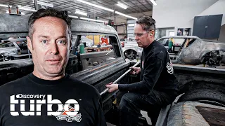 Instalando un original techo retráctil en una camioneta C10 | Al Estilo Kindig | Discovery Turbo