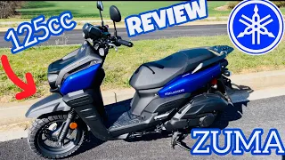 2024 Yamaha Zuma 125 Close Look and Walk Around Short Ride!!