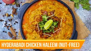 Easy Hyderabadi Chicken Haleem Recipe | Nut-Free Haleem Recipe | Reshedaar Haleem | Halees, Daleem