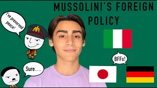 IB History Revision: Mussolini' Foreign Policy IV