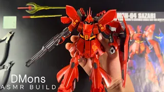 HGUC 1/144 Sazabi | ASMR BUILD | Mobile Suit Gundam: Char's Counterattack.