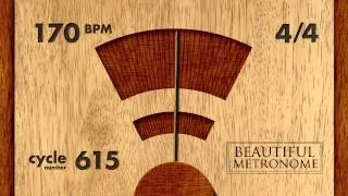 170 BPM 4/4 Wood Metronome HD