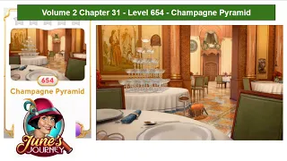 June's Journey - Volume 2 - Chapter 31 - Level 654 - Champagne Pyramid (Complete Gameplay, in order)