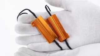 How to install the load resistors for turn signal lights to prevent the hyper flash ?