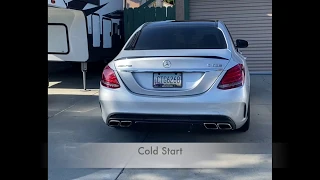 Mercedes C63s Edition 1 W/(FI) Exhaust Catless Downpipes. Revs, Take Offs, Launches, Burnouts!!!