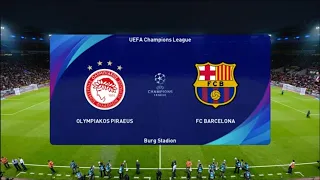 Olympiakos vs Barcelona | Master League PES 2021 | UEFA CHAMPIONS LEAGUE | [4K]