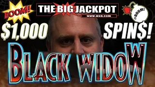 JACKPOTS GALORE! 😱$1000 Per Spin! 😱 HUGE HIGH LIMIT PLAY on Black Widow! 💥 | The Big Jackpot