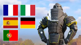 Helldivers 2 but in five different languages