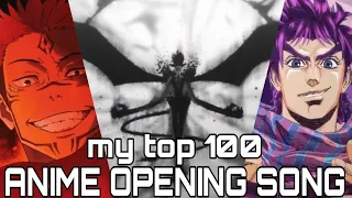 My Top 100 Anime Opening of All Time